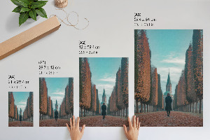 Retro poszter Téli táj