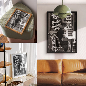 Retro poszter Erdei táj