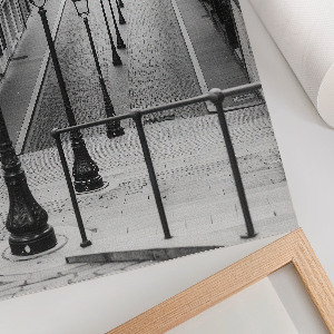 Retro plakát Téli napfelkelte