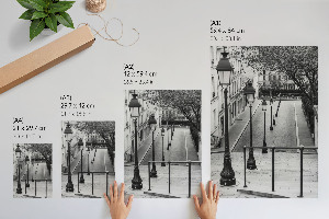 Retro plakát Téli napfelkelte