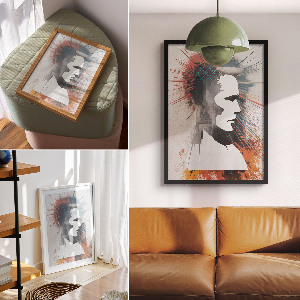 Retro poszter Városi táj