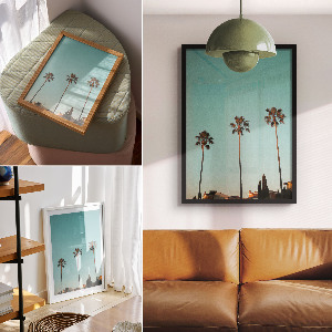 Retro poszter Varázslatos sarki fény