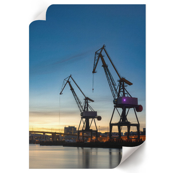 Vintage poszter Esti város