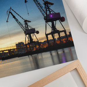 Vintage poszter Esti város