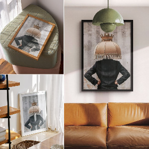 Retro poszter Történelmi város