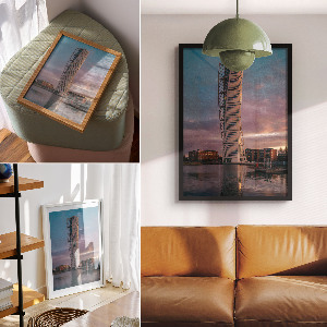 Retro plakát Téli erdő