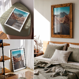 Retro poszter Vágtázó lovak