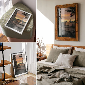 Retro poszter Északi fény