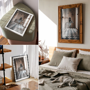 Vintage poszter Titokzatos erdő