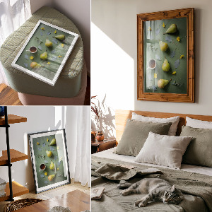 Retro poszter Futás az erdőn keresztül