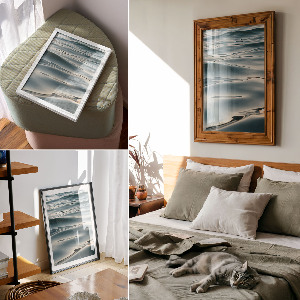 Vintage poszter Madarak repülés közben