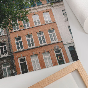 Retro plakát Szélmalom lovakkal