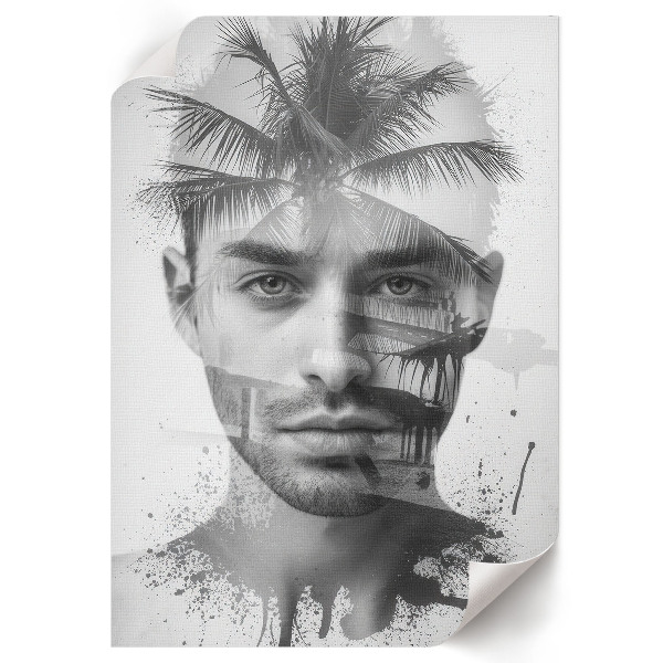 Retro plakát Reggeli tájkép