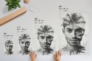 Retro plakát Reggeli tájkép