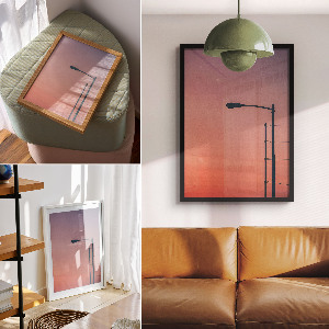 Retro poszter Ipari kikötő