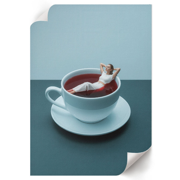 Retro plakát Őszi tájkép