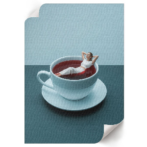 Retro plakát Őszi tájkép