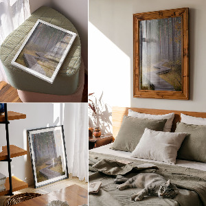 Retro plakát Klasszikus vasútállomás