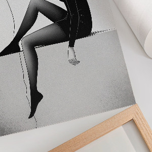 Poszter kép Lány almával