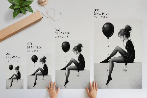 Poszter kép Lány almával