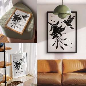 Retro poszter Téli vonat