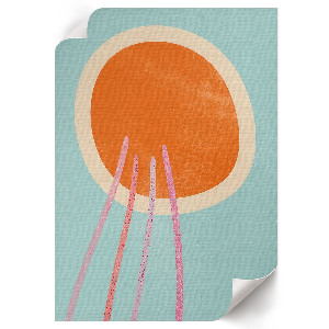 Retro plakát Repülő esernyő