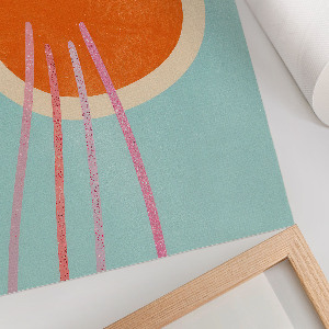 Retro plakát Repülő esernyő