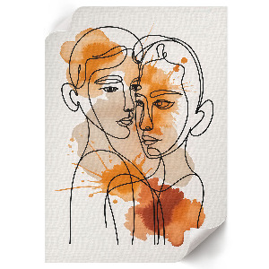 Vintage poszter Városi tükröződés