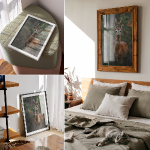 Poszter kép Fekete-fehér nézet