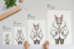 Vintage poszter Téli táj