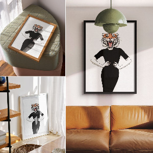 Vintage poszter Fák télen