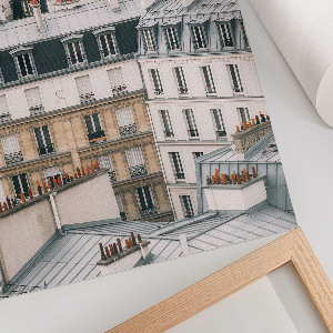 Retro plakát Agancsok a hóban