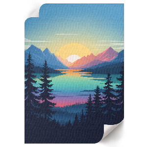 Retro poszter Városi éjszaka