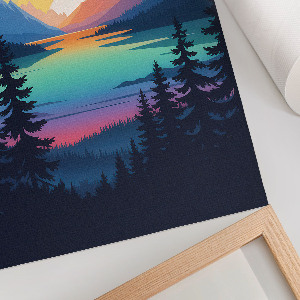 Retro poszter Városi éjszaka