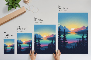 Retro poszter Városi éjszaka