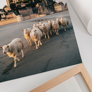 Vintage poszter Jég absztrakció