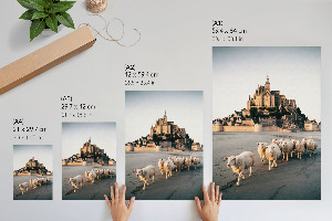 Vintage poszter Jég absztrakció