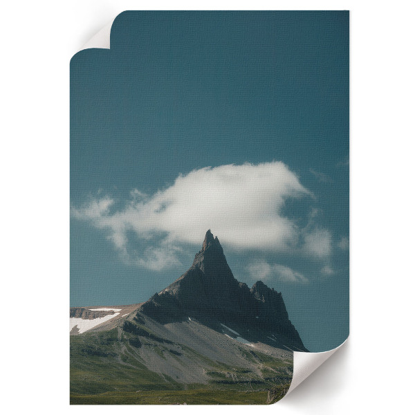 Retro plakát Horská majestátnost