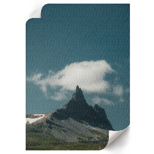 Retro plakát Horská majestátnost