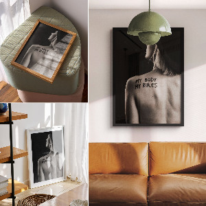 Vintage poszter Moje tělo, moje pravidla