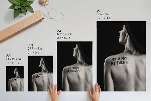 Vintage poszter Moje tělo, moje pravidla