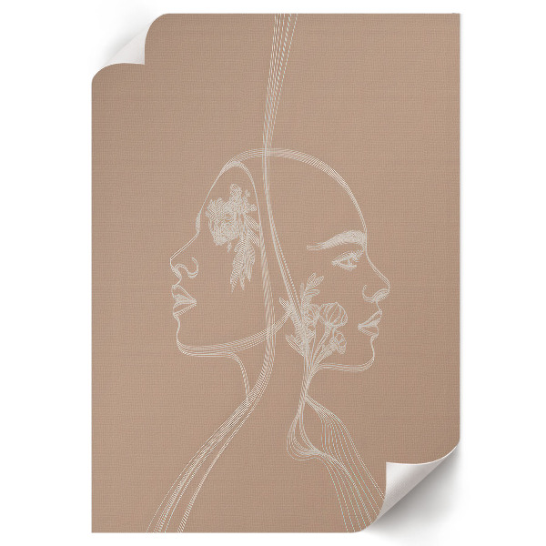 Retro poszter Lineární plochy