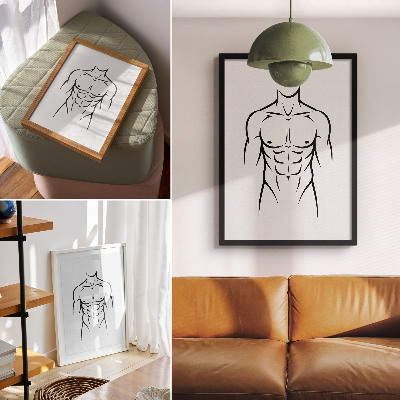 Poszter kép Minimalistická silueta