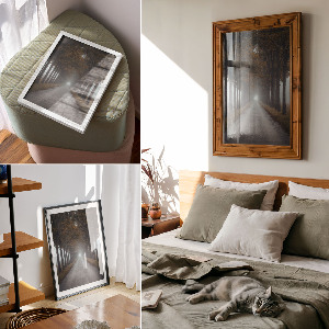 Vintage poszter Mlžná alej