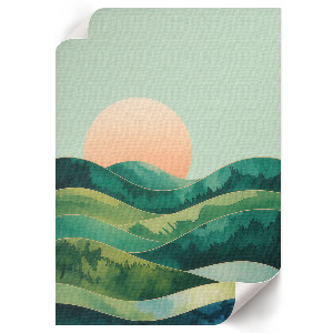 Vintage poszter Zelené kopce