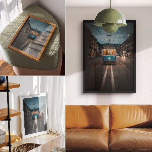 Vintage poszter Městská tramvaj