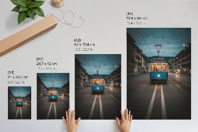 Vintage poszter Městská tramvaj