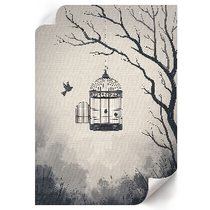 Retro plakát Únik z přírody