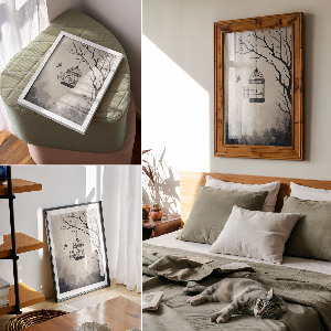 Retro plakát Únik z přírody