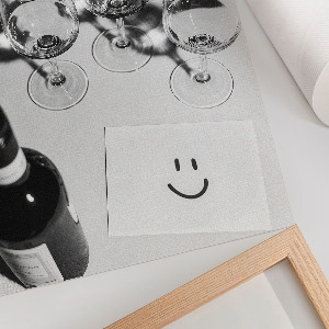 Vintage poszter Sklenice na víno